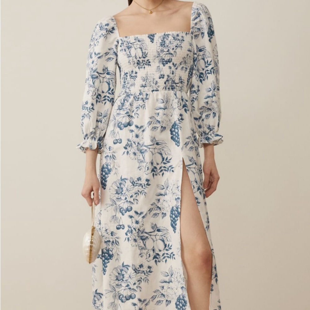 Gitane Linen Dress by reformation size L